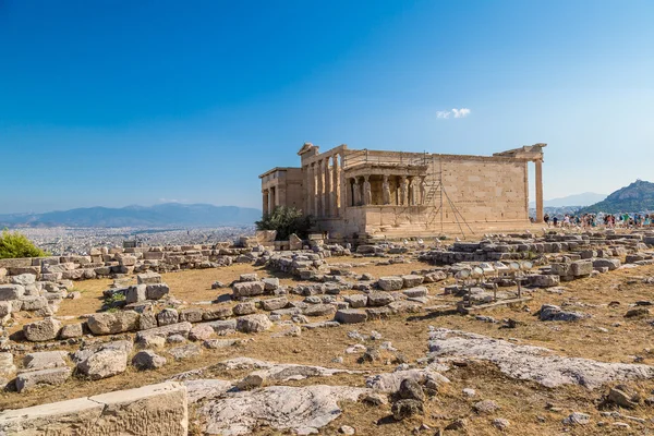 Erechtheum templom romjai a Akropolisz Athén — Stock Fotó