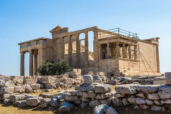 Erechtheum temple ruínas em Acropolis em Atenas — Fotografia de Stock