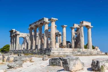 Aphaia temple on Aegina island, Greece clipart