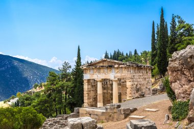 Athenian treasury in Delphi clipart