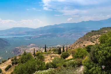 Valley of Amphissa in Greece clipart