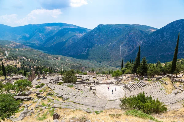 Antiguo teatro en Delphi — Foto de Stock