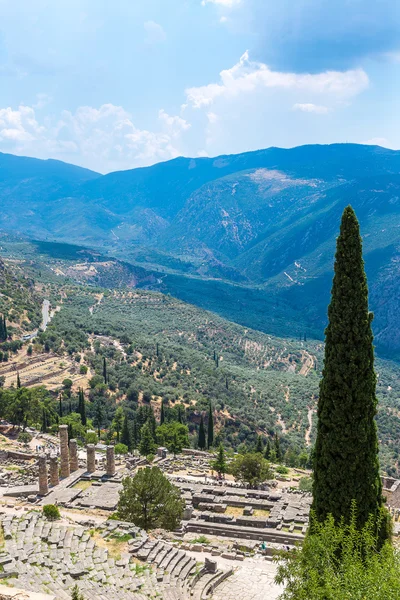 Antika teatern i Delphi — Stockfoto