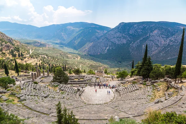 在 Delphi 的古剧场 — 图库照片