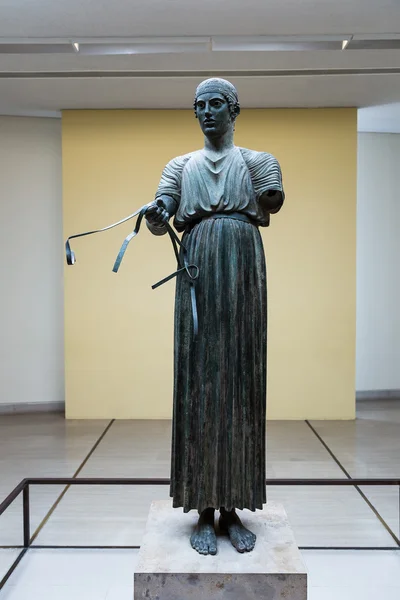 Statue of charioteer  in Greece — Stock Photo, Image