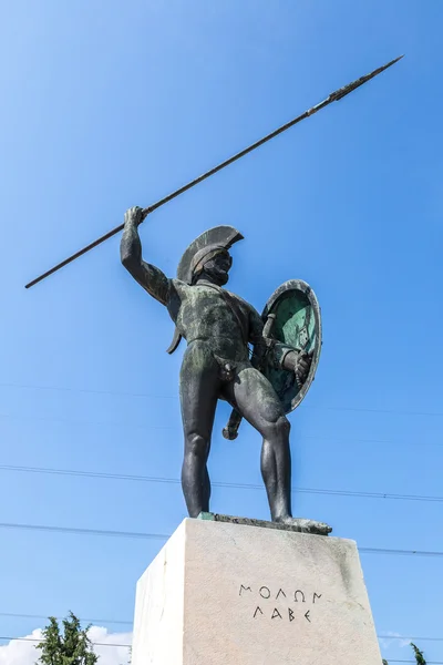 Sparta kralı Leonidas heykeli — Stok fotoğraf