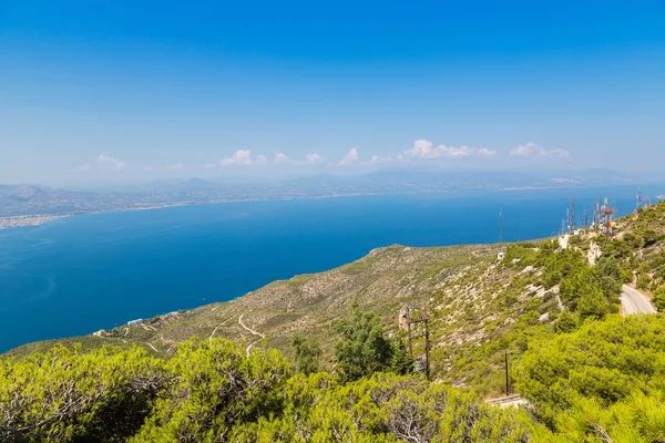 Panoramic view of Loutraki, Greece — Stock Photo, Image