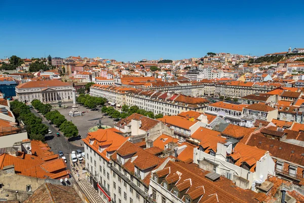 Вид с воздуха Лиссабона, Португалия — стоковое фото
