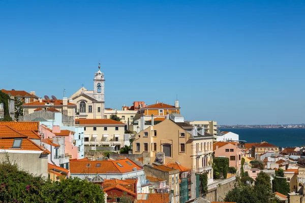 Bovenaanzicht van lisbon, portugal — Stockfoto