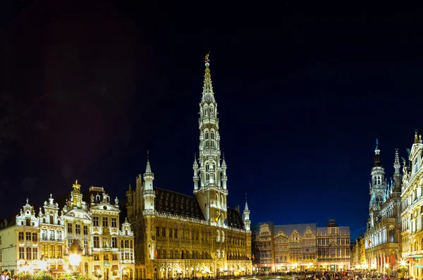 Panorama van de grote markt in Brussel — Stockfoto