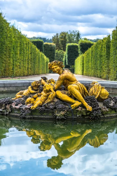 Fonte nos jardins do Palácio de Versalhes — Fotografia de Stock