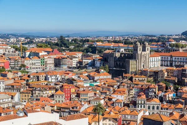 Flygfoto över Porto i Portugal — Stockfoto