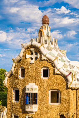 Barselona, İspanya 'da Park Guell
