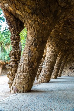 Barselona, İspanya 'da Park Guell
