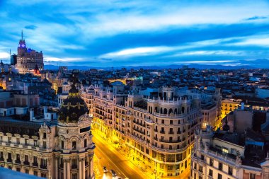Madrid Panoramical havadan görünümü