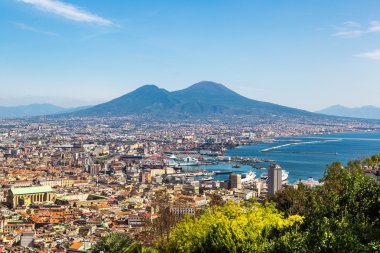 Napoli ve İtalya Vezüv Yanardağı
