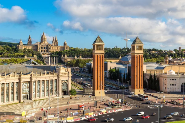 Pohled na centrum Barcelona — Stock fotografie