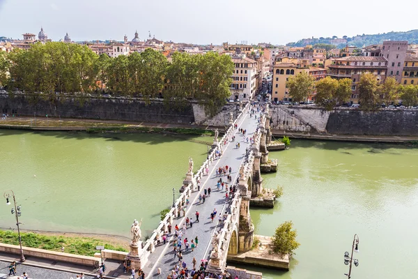 Ponte di Sant'Angelo a Roma — Foto Stock