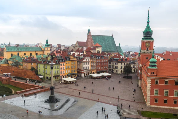 Panoramiczny widok z Warszawy — Zdjęcie stockowe