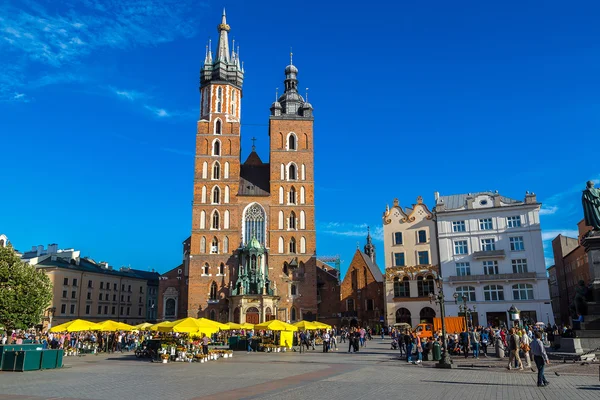 Szent Mária temploma Krakowban — Stock Fotó