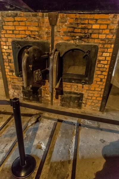 Crematorium in nazi concentration camp Auschwitz — Stock Photo, Image