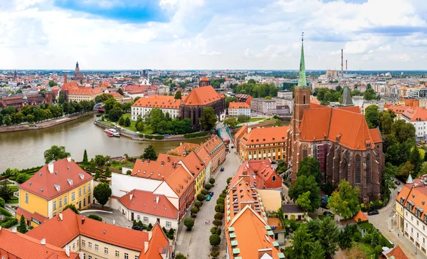 Aerial view of Wroclaw — Stock Photo, Image