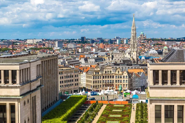 Panoráma města Bruselu v letní den — Stock fotografie