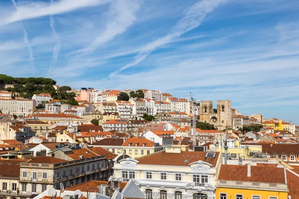 Widok z lotu ptaka, Lizbona, Portugalia — Zdjęcie stockowe