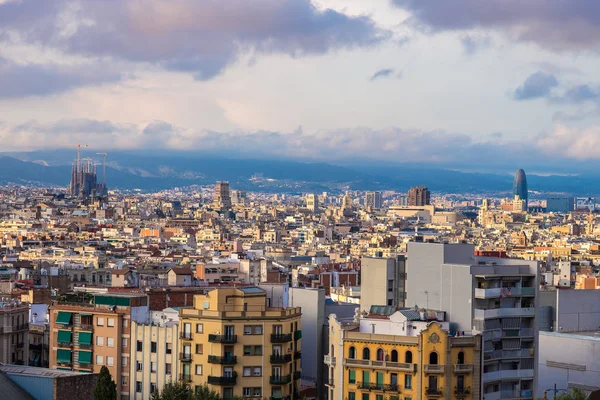 Vista panorâmica de Barcelona — Fotografia de Stock