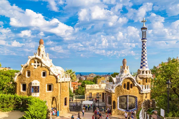 Park Guell w Barcelonie, Hiszpania — Zdjęcie stockowe