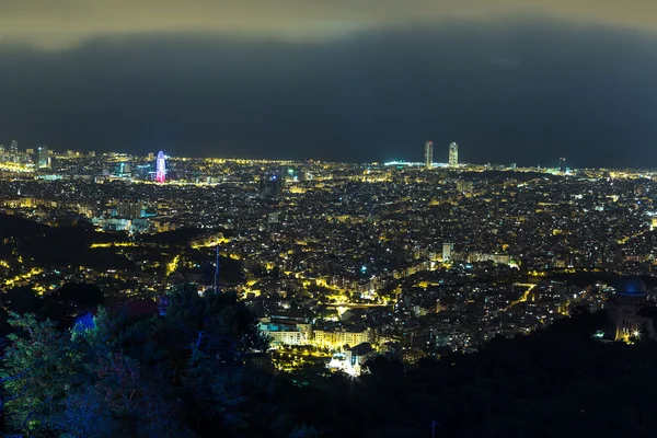 Barcelona 'nın panoramik görünümü