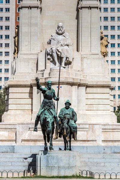 Don Quixote and Sancho Panza  in Madrid — Stock Photo, Image