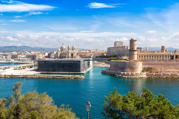 Saint Jean Castle and Cathedral in Marseille — Stock Photo, Image