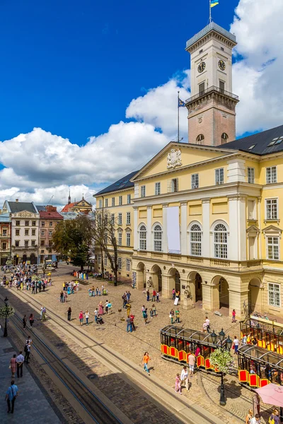 Market square in Lviv, Ukraine — Stock Photo, Image