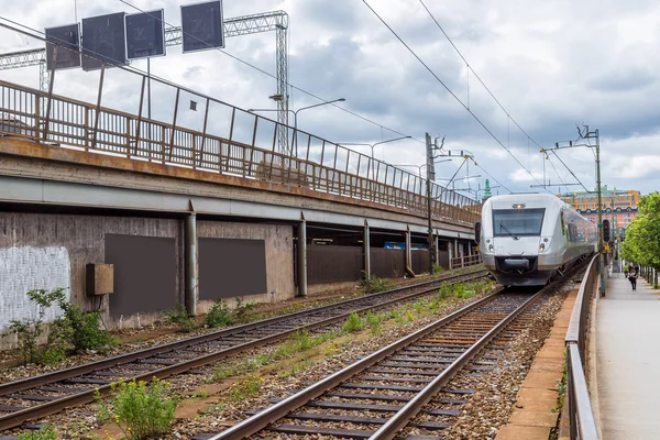 Modern  train in Sweden — Stock Photo, Image