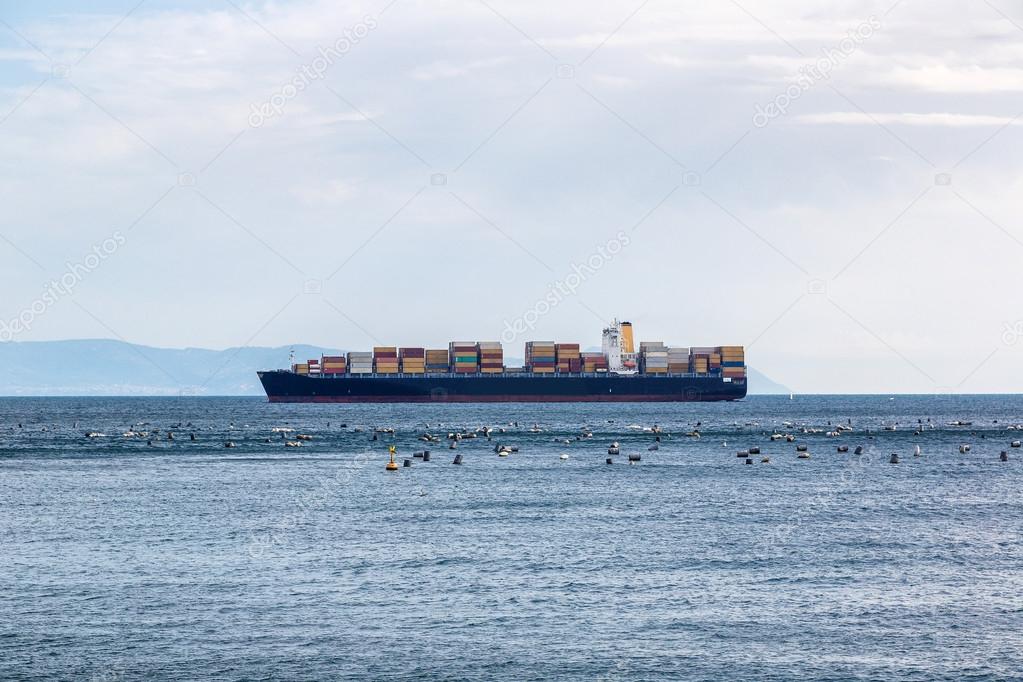 containers cargo ship