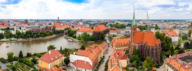 Wroclaw 'ın hava görünümü