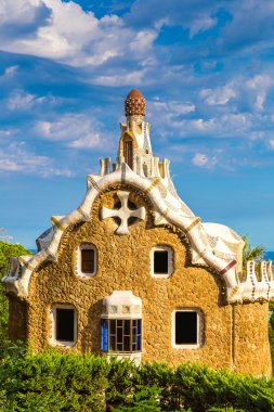 Barselona, İspanya 'da Park Guell