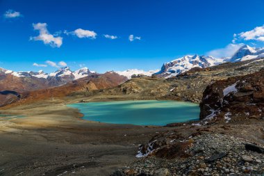 İsviçre Alpleri dağ manzarası