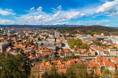 Ljubljana, Slovenya hava görünümünü