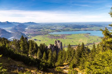 Neuschwanstein yanında yeşil alanları
