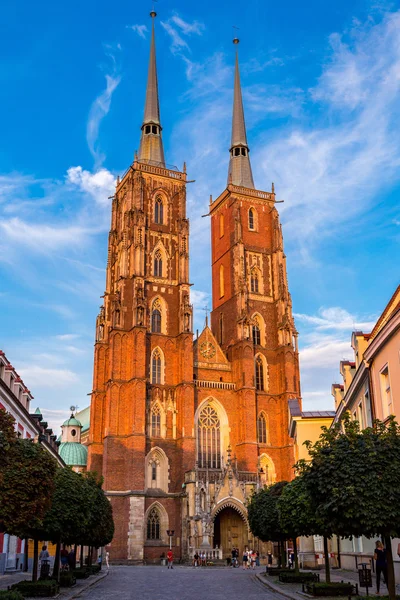 Kathedrale St. Johannes in Breslau — Stockfoto