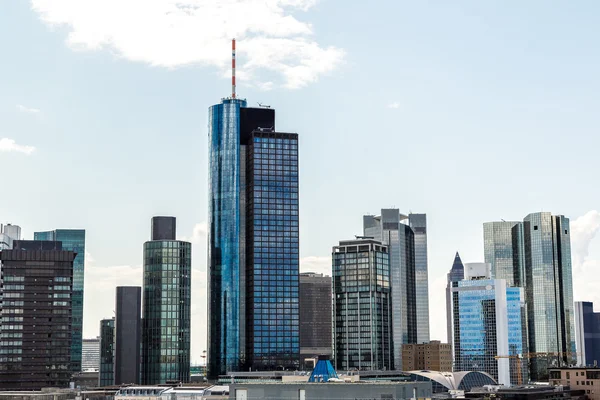 Finanzviertel in Frankfurt — Stockfoto