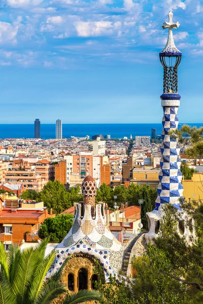 Parque Guell en Barcelona, España — Foto de Stock