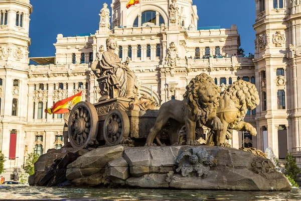 Fontány Cibeles v Madridu — Stock fotografie