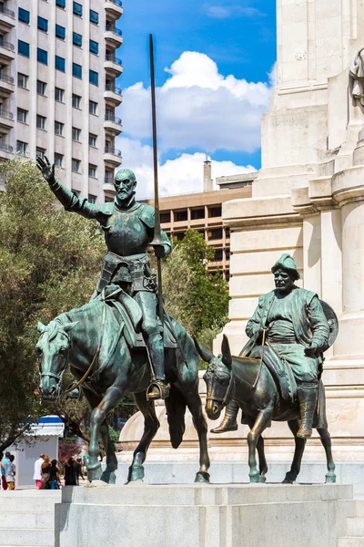 Don Quijote a Sancho Panza v Madridu — Stock fotografie