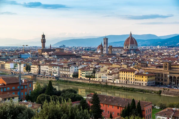 Puesta de sol panorámica Florencia — Foto de Stock