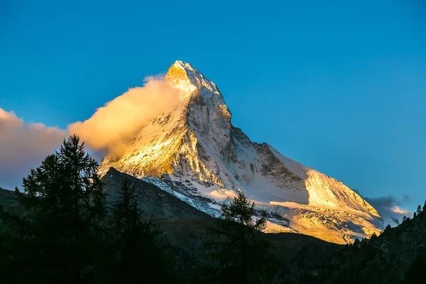 Matterhorn a svájci Alpokban — Stock Fotó