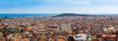 Barcelona 'nın panoramik görünümü