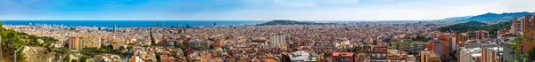 Panorámás kilátás Barcelona — Stock Fotó